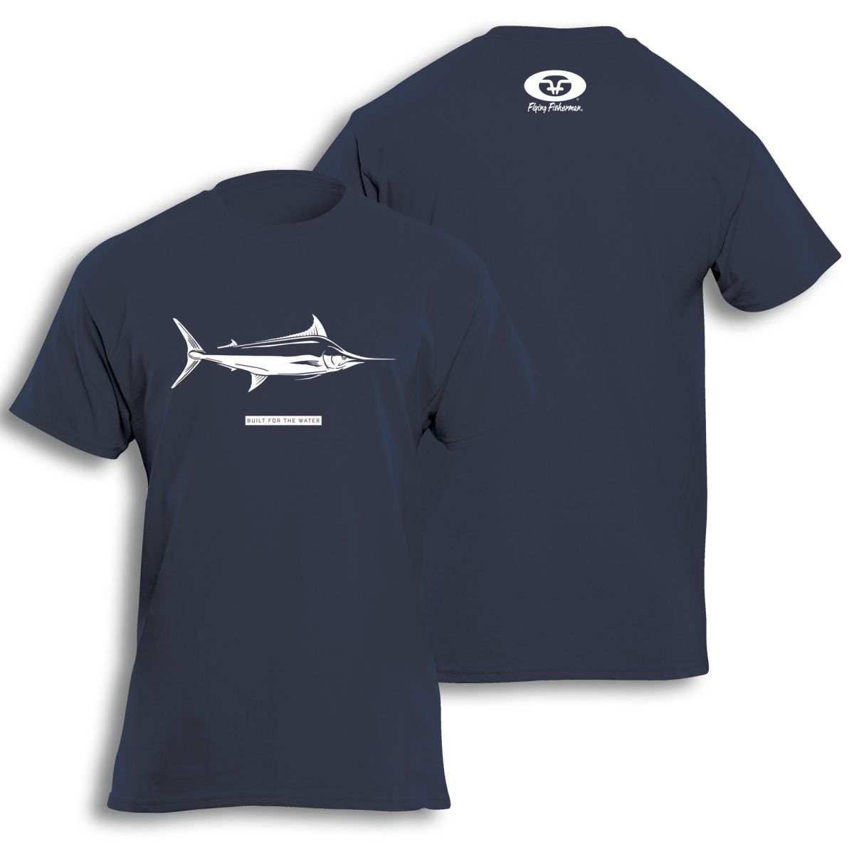 Marlin T-Shirt Navy T1716N | Flying Fisherman